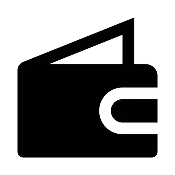 Portemonnee pictogram illustratie — Stockvector