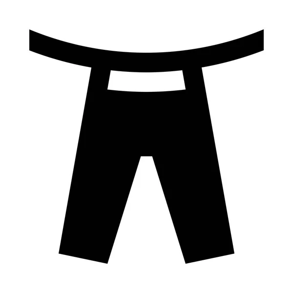 Illustrazione icona pantaloni — Vettoriale Stock