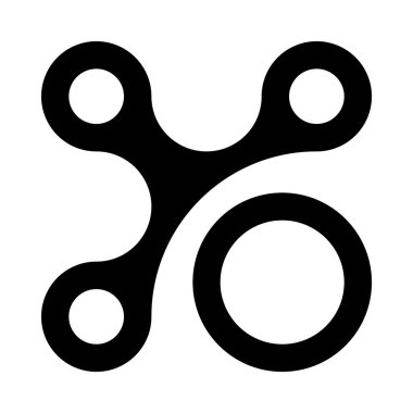 Beyaz arka planda izole Şekil simgesi 