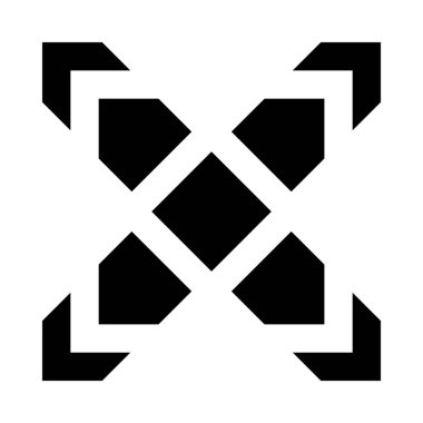 Beyaz arka planda izole Şekil simgesi 