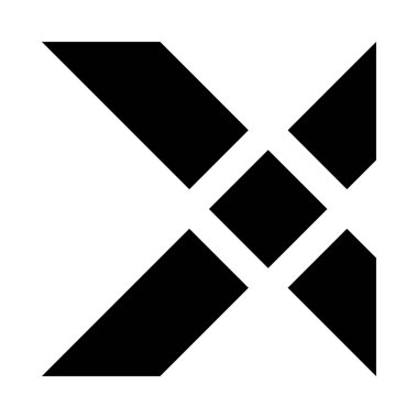 Beyaz arka planda izole Şekil simgesi 