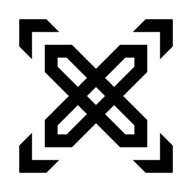 Beyaz arka planda izole Şekil simgesi 