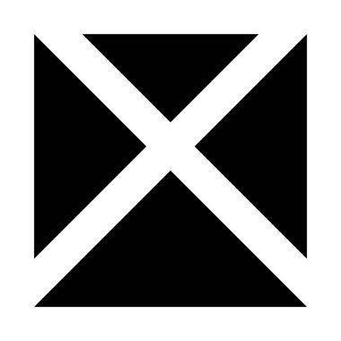 Beyaz arka planda izole Şekil simgesi 