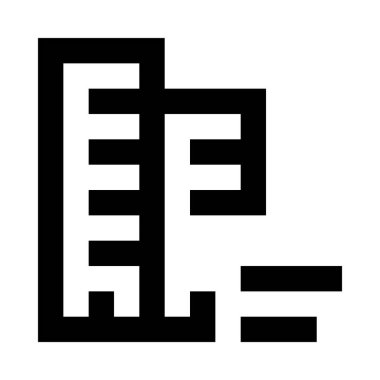 Beyaz arkaplanda izole edilmiş simge 