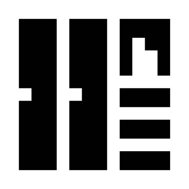 Beyaz arka plan üzerinde izole dolap simgesi