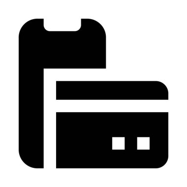 Beyaz arka plan üzerinde izole kredi kartı simgesi