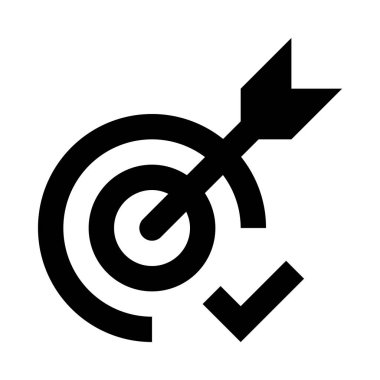 hedef simge beyaz arkaplanda izole edildi