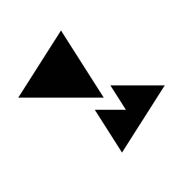 Ikona Figura Białym Tle — Wektor stockowy