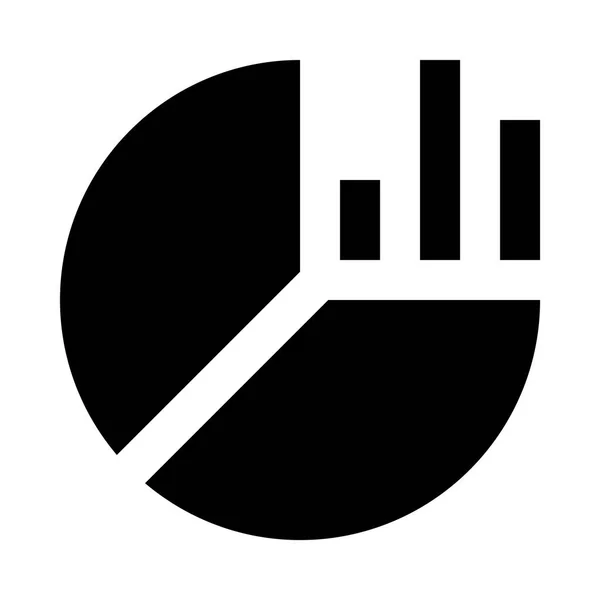 Diagramm Symbol Isoliert Auf Weißem Hintergrund — Stockvektor