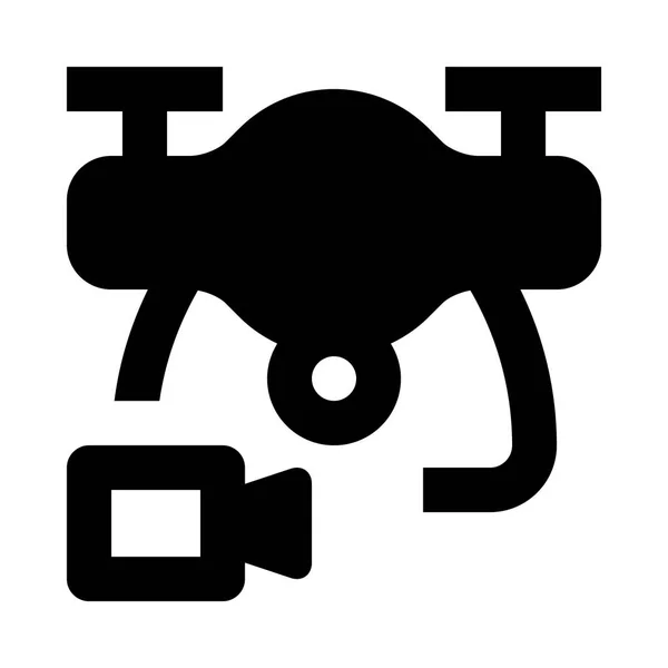 Drone Icono Aislado Sobre Fondo Blanco — Vector de stock