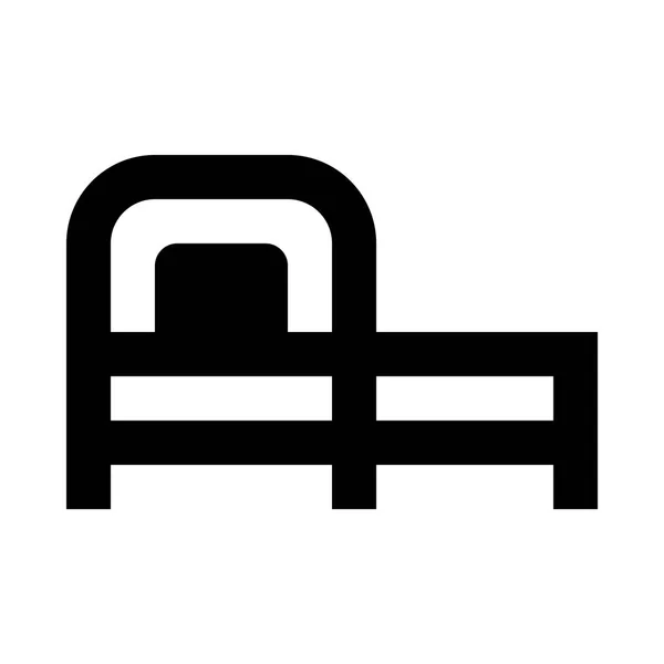 Schlafzimmer Symbol Isoliert Auf Weißem Hintergrund — Stockvektor