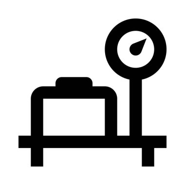 Bagaj tartımı vektör illüstrasyon