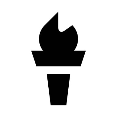 olimpik alev vektör illüstrasyon