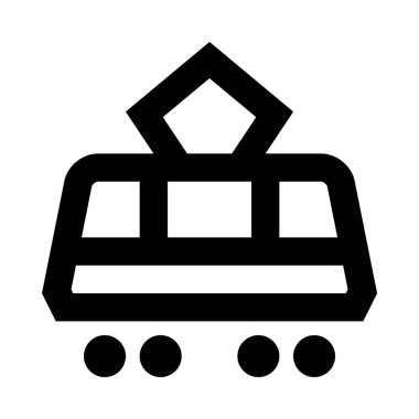 Tramvay vektör illüstrasyon