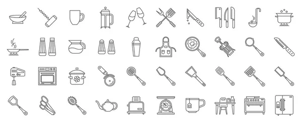 Набір Іконок Посуду — стоковий вектор