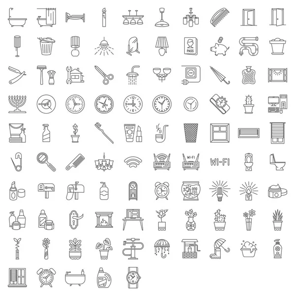 Set Home Icons — Stock Vector