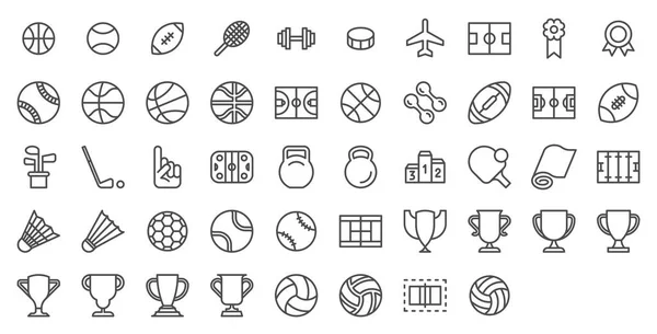 Set Van Sport Pictogrammen — Stockvector