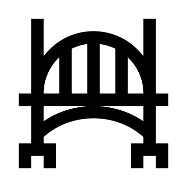 Köprü simgesi vektör illüstrasyonu 