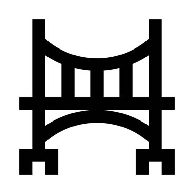Köprü simgesi vektör illüstrasyonu 