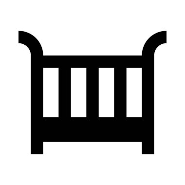 Beşik simge vektör çizim 