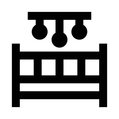 Beşik simge vektör çizim 