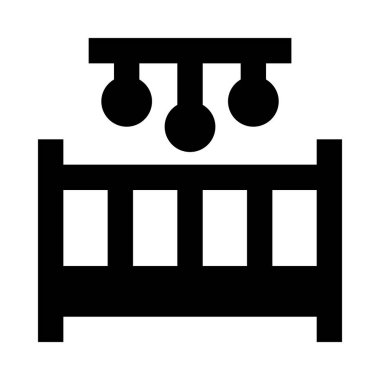 Beşik simge vektör çizim 