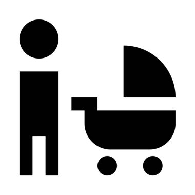 bebek arabası vektör çizim 