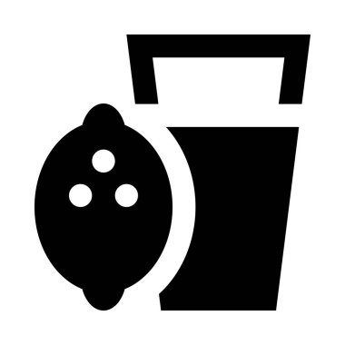 limonata ikon vektör çizimi 