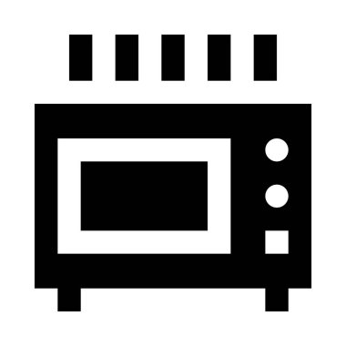 mikrodalga fırın vektör çizim 