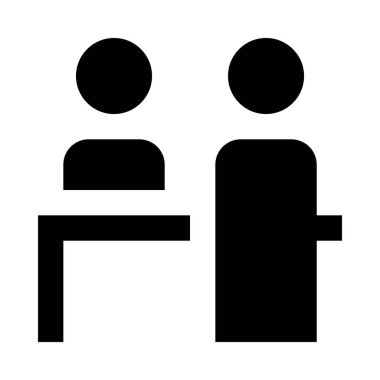 yönetici simgesi vektör çizimi 