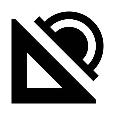  Üçgen cetvel vektör çizimi 