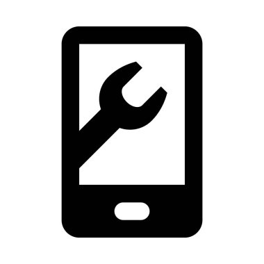 Akıllı telefon, vektör illüstrasyonunu onar 