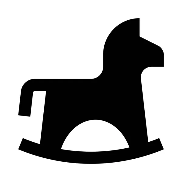 Ilustracja Wektorowa Koń Biegunach — Wektor stockowy