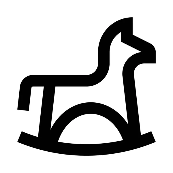 Illustration Vectorielle Rocking Horse — Image vectorielle