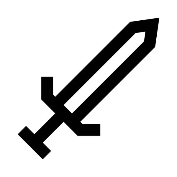 Schwert Symbol Vektor Illustration — Stockvektor