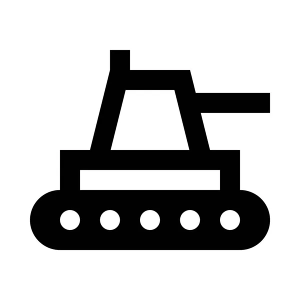 Toy Tank Vector Illustration — Stock Vector