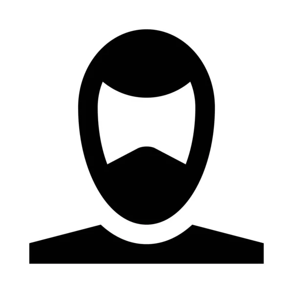 Man Icoon Beschermend Gezichtsmasker Eenvoudige Vector Illustratie — Stockvector