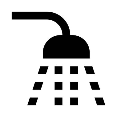 Banyo simgesinde duş al, vektör illüstrasyonu    