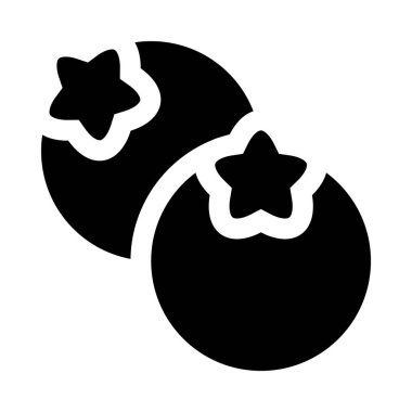 yaban mersini simgesi, vektör illüstrasyonu    