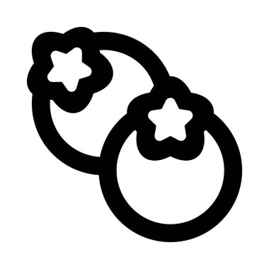 yaban mersini simgesi, vektör illüstrasyonu    