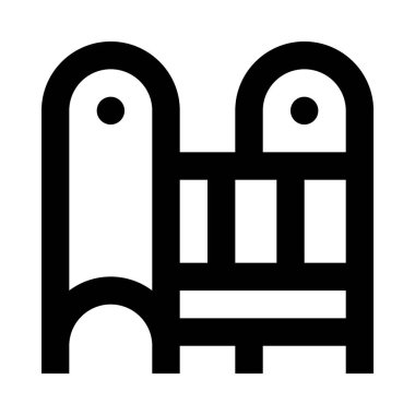 bebek beşiği simgesi, vektör çizimi  