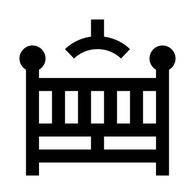 bebek beşiği simgesi, vektör çizimi  