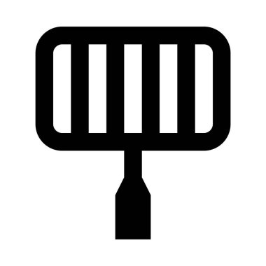 bbq ızgara simgesi, vektör illüstrasyonu 