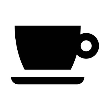 Gövde simgesi olan fincan, vektör illüstrasyonu