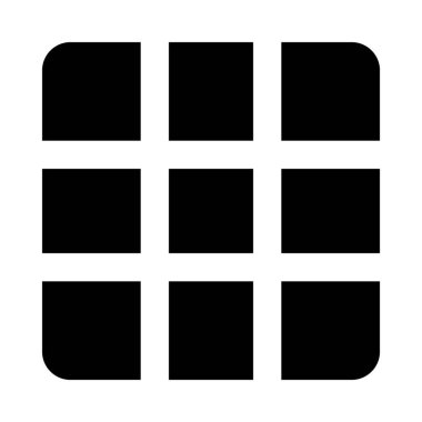 Bloklar web simgesi, vektör illüstrasyonu