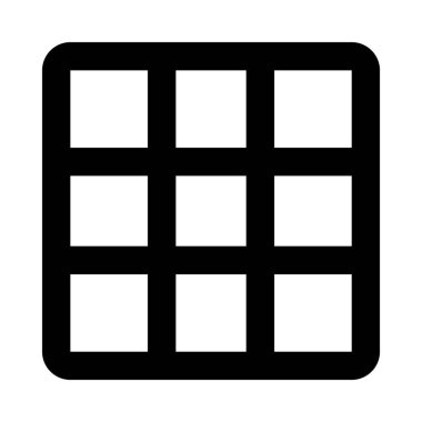 Bloklar web simgesi, vektör illüstrasyonu