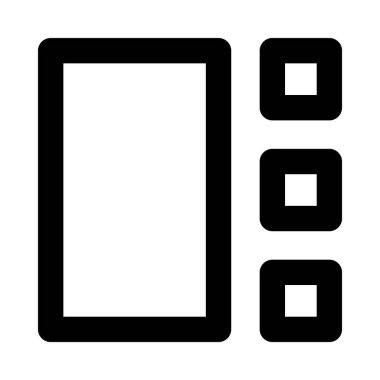 Blokları olan plan modeli, vektör illüstrasyonu