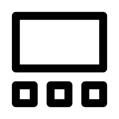 Blokları olan plan modeli, vektör illüstrasyonu