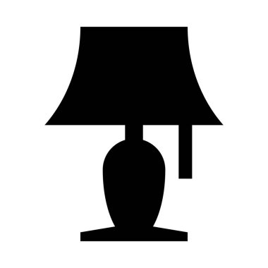 Lambanın minimalist tek renkli simgesi, vektör illüstrasyonu