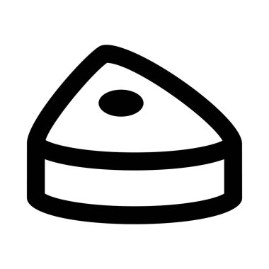 Biftek simgesi, vektör illüstrasyonu